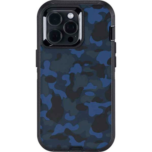 Blue Street Camo Otterbox Defender iPhone Skin