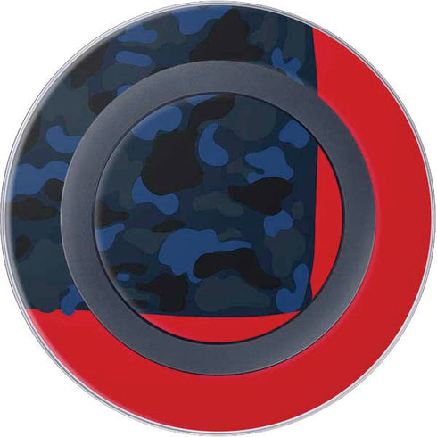 Blue Street Camo Wireless Charger Skin