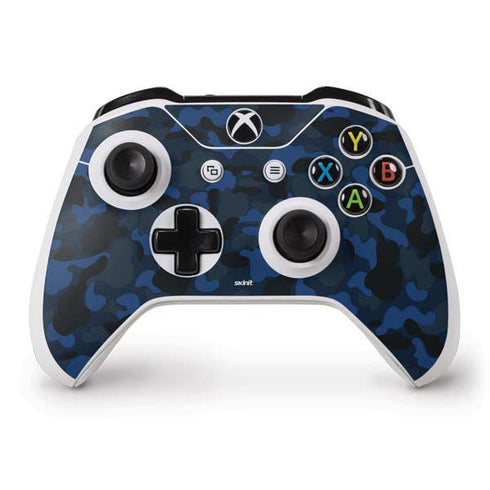 Blue Street Camo Xbox One S Controller Skin