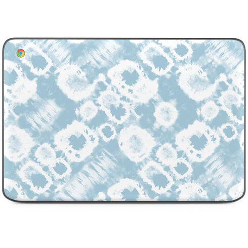Blue Tie Dye HP Chromebook Skin