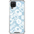 Blue Tie Dye Galaxy A12 Clear Case