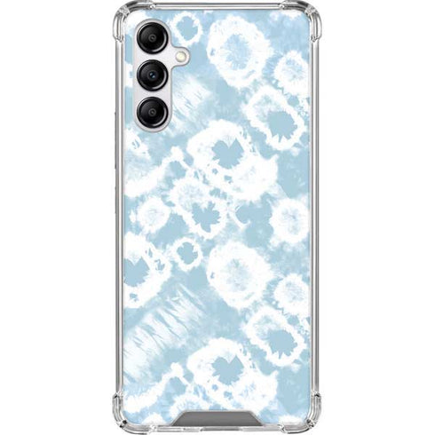 Blue Tie Dye Galaxy A14 5G Clear Case