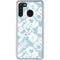 Blue Tie Dye Galaxy A21 Clear Case
