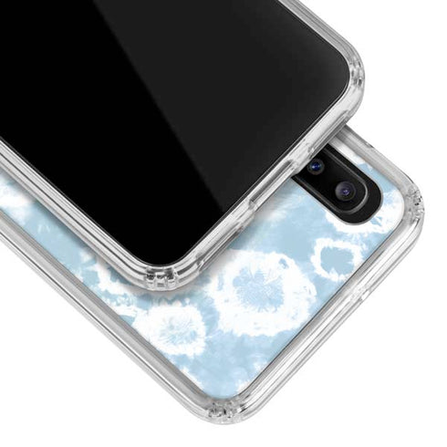 Blue Tie Dye Galaxy A30 Clear Case