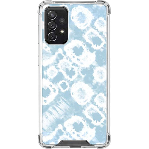 Blue Tie Dye Galaxy A72 5G Clear Case