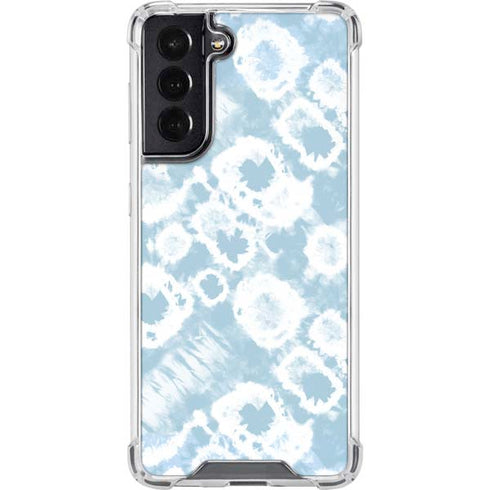 Blue Tie Dye Galaxy S22 Clear Case