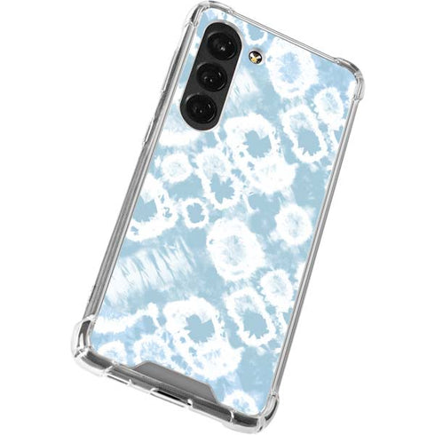 Blue Tie Dye Galaxy S23 Clear Case