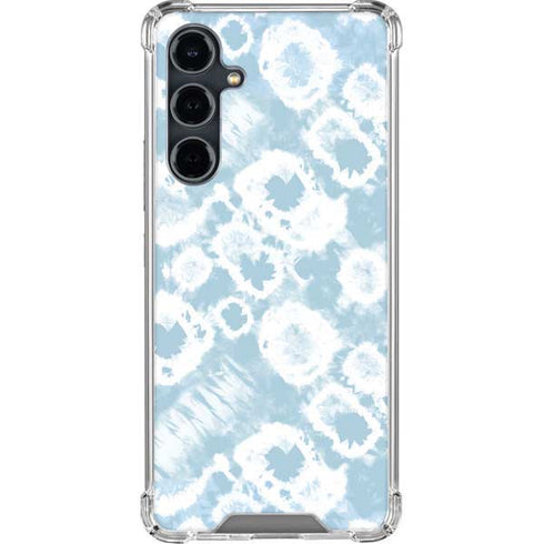 Blue Tie Dye Galaxy S23 FE Clear Case