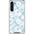 Blue Tie Dye Galaxy S23 Plus Clear Case