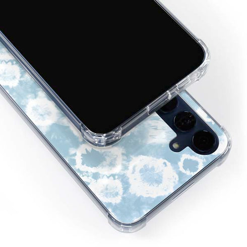 Blue Tie Dye Galaxy S24 Clear Case