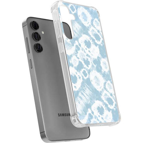 Blue Tie Dye Galaxy S24 Plus Clear Case