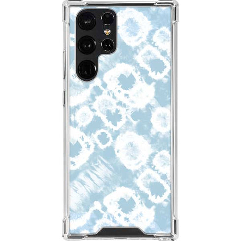 Blue Tie Dye Galaxy S24 Ultra Clear Case