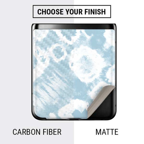 Blue Tie Dye Galaxy Z Flip Skin