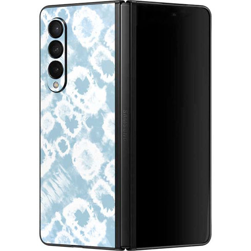 Blue Tie Dye Galaxy Z Fold3 5G Skin