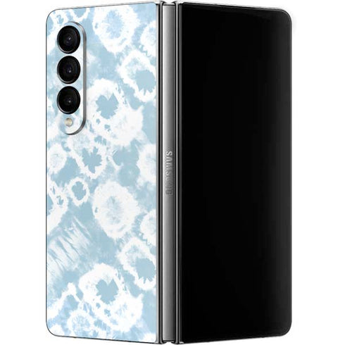 Blue Tie Dye Galaxy Z Fold4 5G Skin