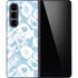 Blue Tie Dye Galaxy Z Fold5 5G Skin