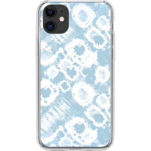 Blue Tie Dye iPhone 11 Clear Case