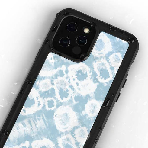 Blue Tie Dye iPhone 12 Pro Max Waterproof Case
