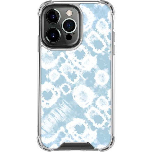 Blue Tie Dye iPhone 13 Pro Clear Case