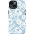 Blue Tie Dye iPhone 14 Plus Impact Case