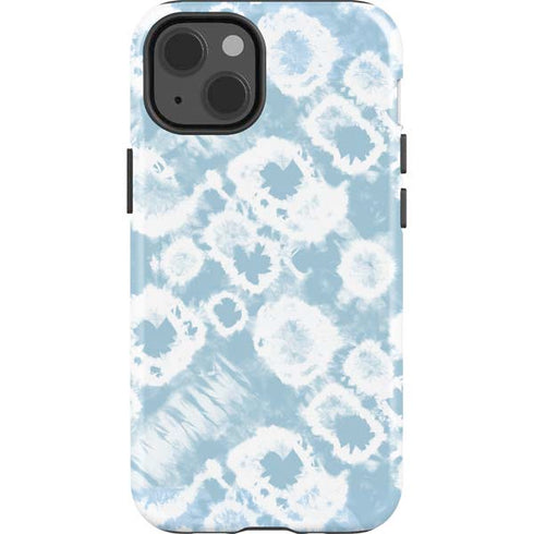 Blue Tie Dye iPhone 15 Impact Case