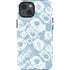 Blue Tie Dye iPhone 15 Impact Case
