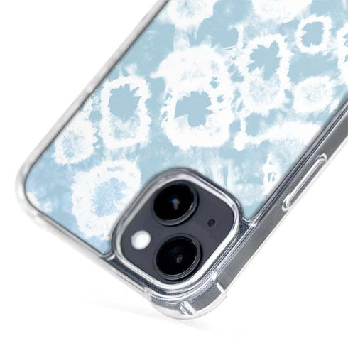 Blue Tie Dye iPhone 15 Plus MagSafe Case