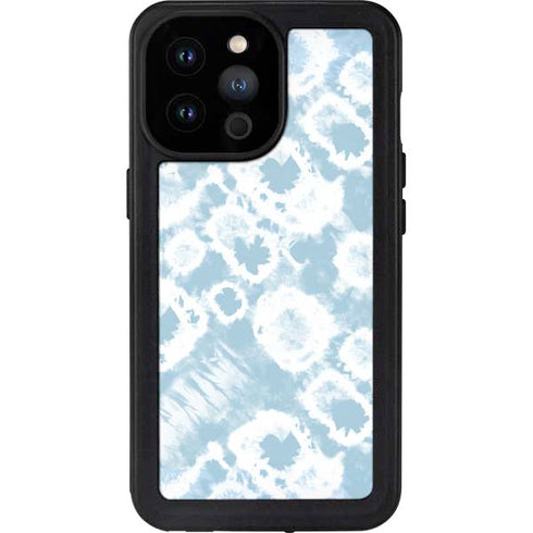 Blue Tie Dye iPhone 14 Pro Max Waterproof Case