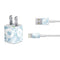Blue Tie Dye iPhone Charger (5W USB) Skin