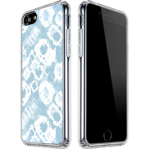 Blue Tie Dye iPhone SE (2nd & 3rd Gen) Clear Case