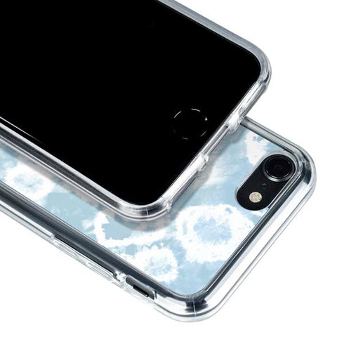 Blue Tie Dye iPhone SE (2nd & 3rd Gen) Clear Case