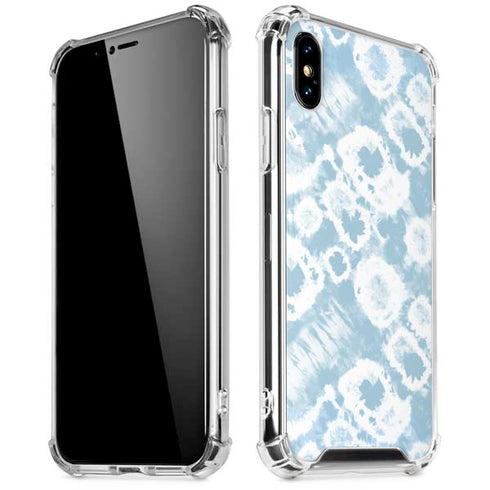 Blue Tie Dye iPhone XS Max Clear Case