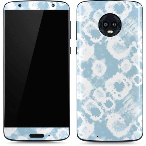Blue Tie Dye Moto G6 Skin
