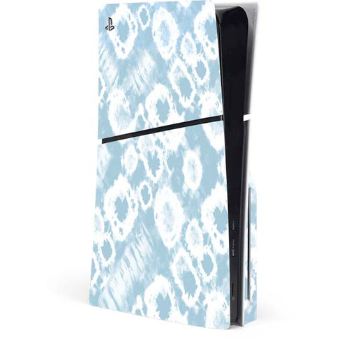 Blue Tie Dye PS5 Slim Disk Console Skin
