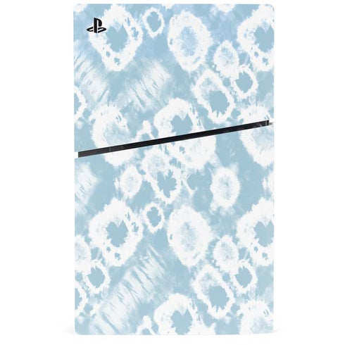 Blue Tie Dye PS5 Slim Disk Console Skin