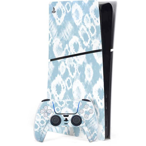 Blue Tie Dye PS5 Slim Digital Edition Bundle Skin