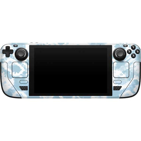 Blue Tie Dye Steam Deck Handheld Gaming Computer Skin