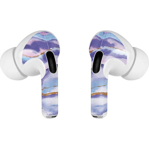 Blue Violet Watercolor Geode AirPods Pro 2nd Gen Skin
