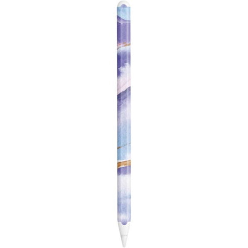 Blue Violet Watercolor Geode Apple Pencil (2nd Gen 2019) Skin