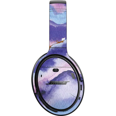 Blue Violet Watercolor Geode Bose QuietComfort 35 Headphones Skin