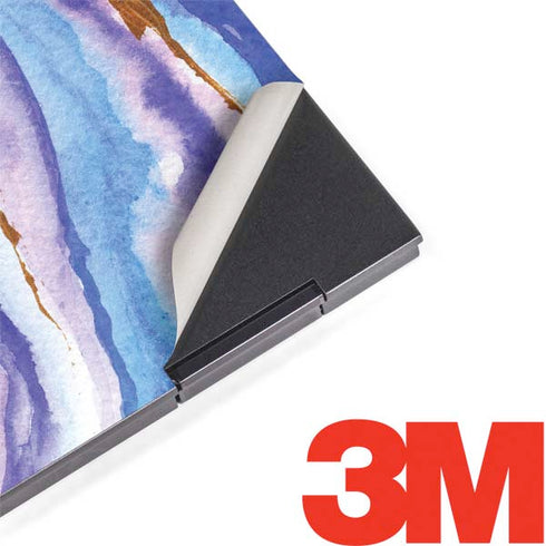 Blue Violet Watercolor Geode HP Envy Skin