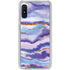 Blue Violet Watercolor Geode Galaxy A10e Clear Case