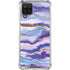 Blue Violet Watercolor Geode Galaxy A12 Clear Case
