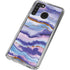 Blue Violet Watercolor Geode Galaxy A21 Clear Case