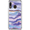 Blue Violet Watercolor Geode Galaxy A30 Clear Case