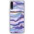 Blue Violet Watercolor Geode Galaxy A50 Clear Case