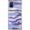 Blue Violet Watercolor Geode Galaxy A51 5G Clear Case