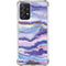 Blue Violet Watercolor Geode Galaxy A72 5G Clear Case