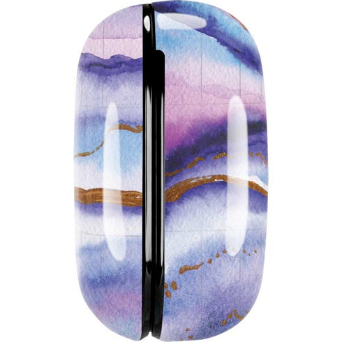 Blue Violet Watercolor Geode Galaxy Buds Live Skin