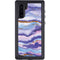 Blue Violet Watercolor Geode Galaxy Note 10 Waterproof Case